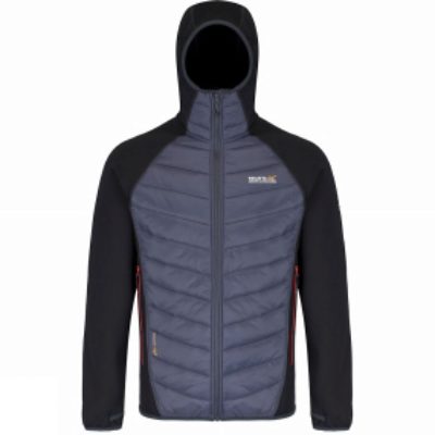 Regatta Mens Andreson II Hybrd Jacket Black / Seal Grey Regatta Mens Andreson II Hybrd Jacket Black / Seal Grey
